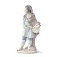 Statuina Tamburino Natività Lladrò in porcellana colorata 22x11 cm