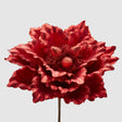 Fiore di Magnolia EDG in metallo rosso 28 cm decorazione natalizia