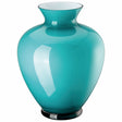Vaso Gianna Rosenthal in vetro verde acqua altezza 36 cm