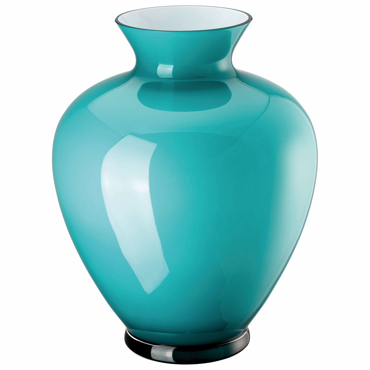 Vaso Gianna Rosenthal in vetro verde acqua altezza 36 cm