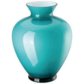 Vaso Gianna Rosenthal in vetro verde acqua altezza 36 cm