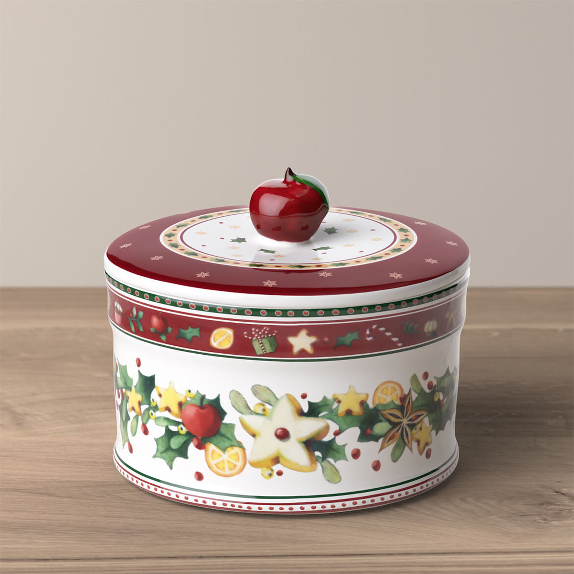 Scatola per pasticcini Villeroy & Boch in porcellana decorata 11x13 cm