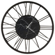 Orologio da parete Big 140 Arti e Mestieri in metallo nero design minimale