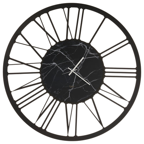 Orologio da parete Big 140 Arti e Mestieri in metallo nero design minimale