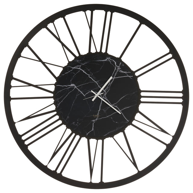 Orologio da parete Big 140 Arti e Mestieri in metallo nero design minimale