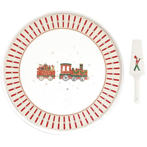 Piatto da portata Polar Express Easy Life in porcellana decorata 32 cm