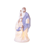 Statuetta Natività Bianchi Dino in porcellana con luci LED 20 cm