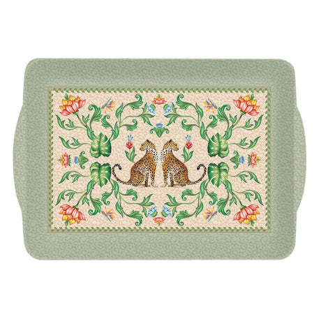 Vassoio Jungle Vibes Easy Life in melamina decoro leopardo 33x22 cm