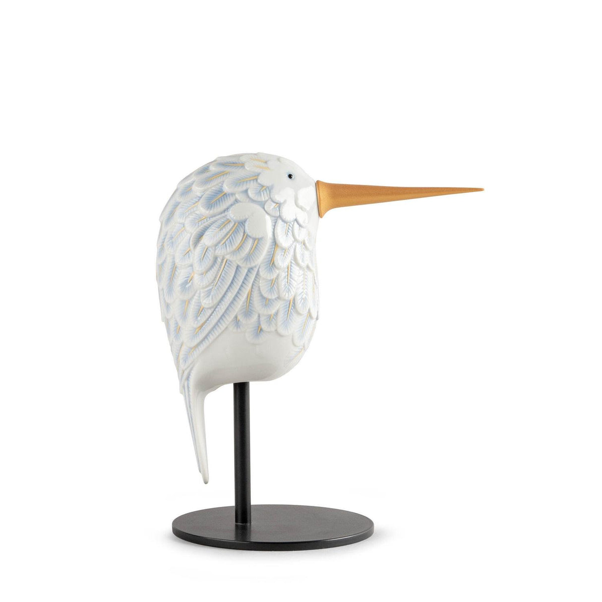 Statuina Colibrì Face 2 Face Lladrò in porcellana decorata 24x21 cm