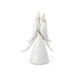 Statuetta Uccellini Innamorati Lladrò in porcellana bianca 27x18 cm