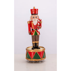 Carillon soldatino Noel Lamart in resina decorata 21 cm
