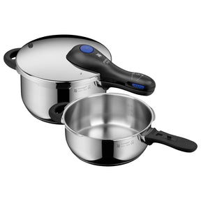 Set pentola a pressione WMF Perfect Plus acciaio inox 4,5L e 3L