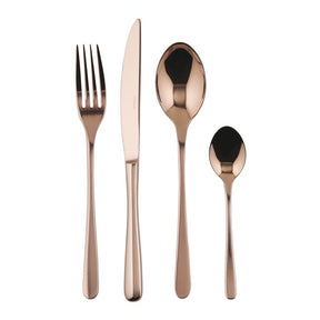 Set posate Taste Sambonet acciaio inox finitura rame lucido 24 pezzi