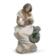 Scultura Legami Materni Lladrò in gres mate 41x25x22 cm