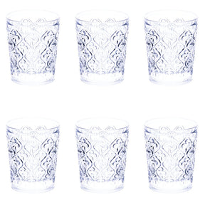 Set 6 bicchieri acqua Marrakech Villa d'Este in vetro trasparente 240 ml