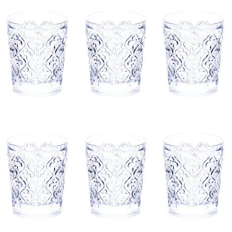 Set 6 bicchieri acqua Marrakech Villa d'Este in vetro trasparente 240 ml