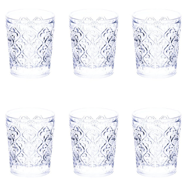 Set 6 bicchieri acqua Marrakech Villa d'Este in vetro trasparente 240 ml
