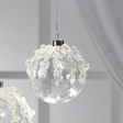 Sfera natalizia LED Mascagni Casa in vetro con gemme 10 cm