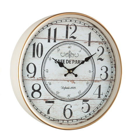 Orologio da parete Bistrot Bizzotto in metallo stile retrò 40 cm