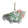 Pendaglio albero di Natale Pick Up Bizzotto in metallo verde 14x8 cm