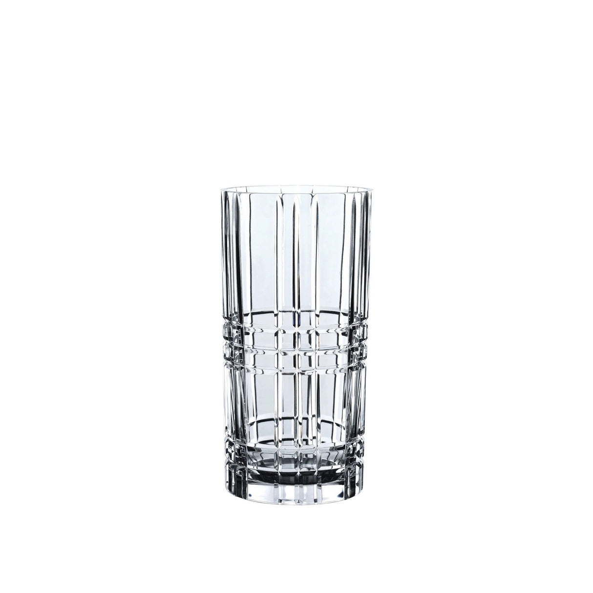Vaso Square Nachtmann in cristallo trasparente design geometrico 28 cm