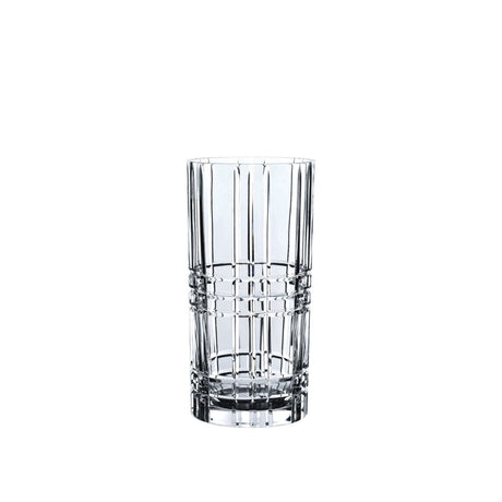 Vaso Square Nachtmann in cristallo trasparente design geometrico 28 cm