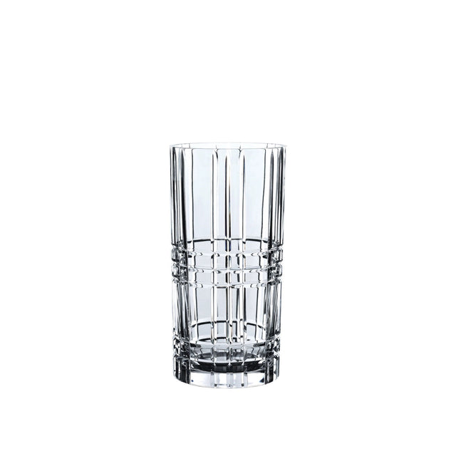 Vaso Square Nachtmann in cristallo trasparente design geometrico 28 cm