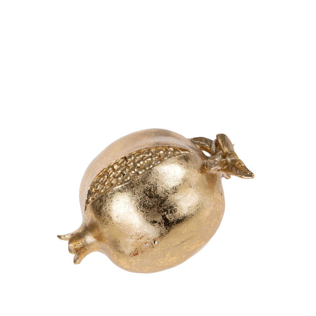 Decorazione melograno Bianchi Dino in poliresina color oro 11 cm