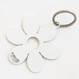 ARTI & MESTIERI Portachiavi di Design Fiorellino Bianco 30x18cm