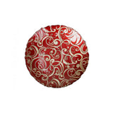 Ciotola Filo d'Oro Brandani in vetro rosso con decori dorati 30 cm
