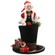 Elfo con cappello a cilindro Timstor in tessuto poliestere 45 cm