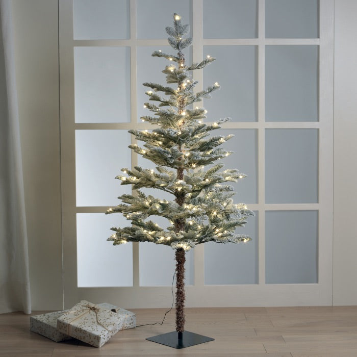 Albero di Natale Mascagni Casa innevato con 180 LED 160 cm