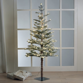 Albero di Natale Mascagni Casa innevato con 180 LED 160 cm