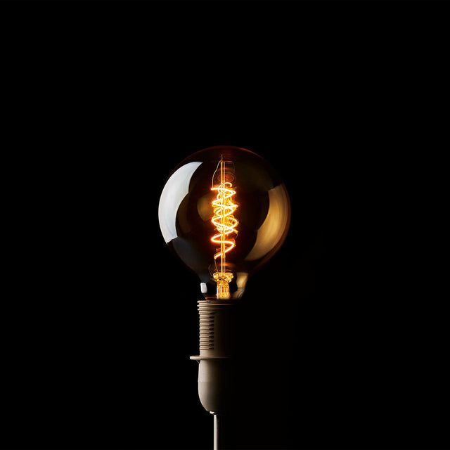 Lampadina LED Edison EDG a spirale diametro 12,5 cm luce calda
