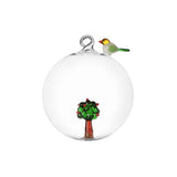 Pallina Red Apple Ichendorf in vetro borosilicato con melo 10 cm