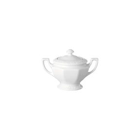 Zuccheriera Maria Rosenthal in porcellana bianca con rilievi 270 ml