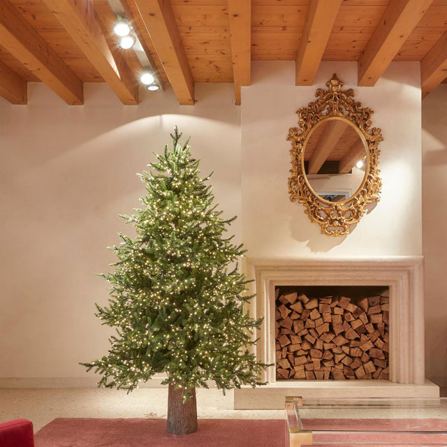 Albero di Natale Pino Luxury EDG in PVC e PE 180x136 cm con luci LED