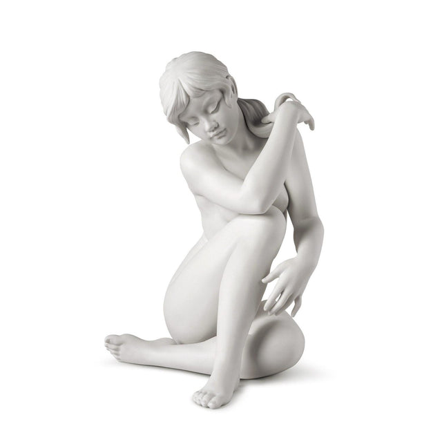 Scultura Calma Pura Lladrò in porcellana bianca opaca 34x23 cm