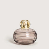 Lampada catalitica Lampe Berger Enigma in vetro marrone con montatura oro