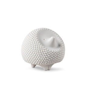 Lampada da tavolo Riccio Lladrò in porcellana bianca ricaricabile USB