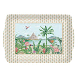 Vassoio con manici Easy Life in melamina decoro Paradise 33x22 cm