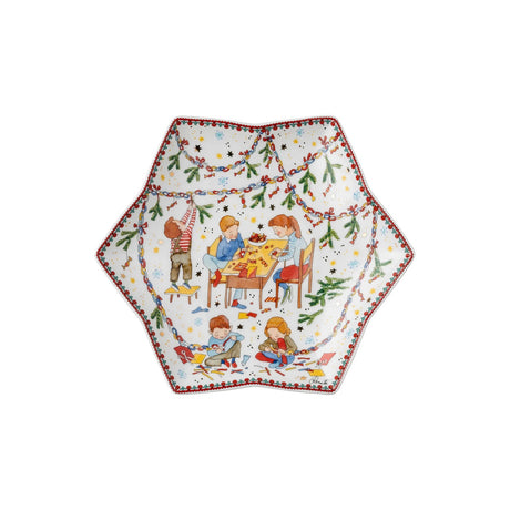 Coppa a stella Hutschenreuther in porcellana decorata 24 cm edizione 2024