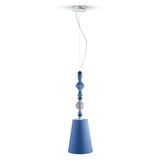 Lampada a sospensione Belle de Nuit Lladrò in porcellana 170x23 cm