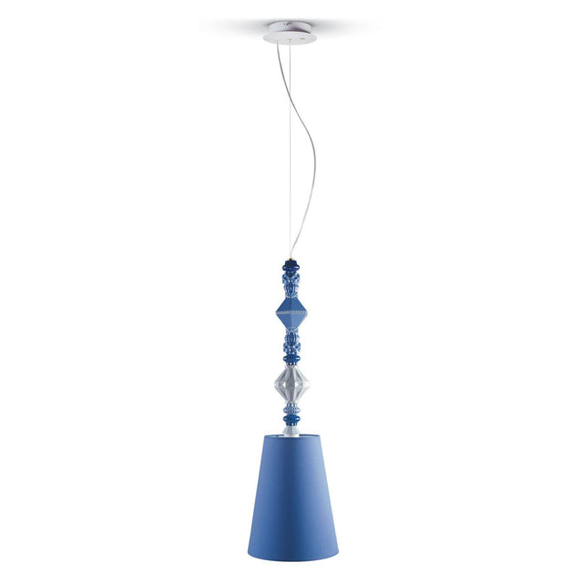 Lampada a sospensione Belle de Nuit Lladrò in porcellana 170x23 cm