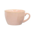 Tazza colazione Concerto Rose & Tulipani in stoneware color cipria 420 ml