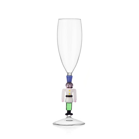 Flute Soldatino Ichendorf in vetro borosilicato 23x7 cm