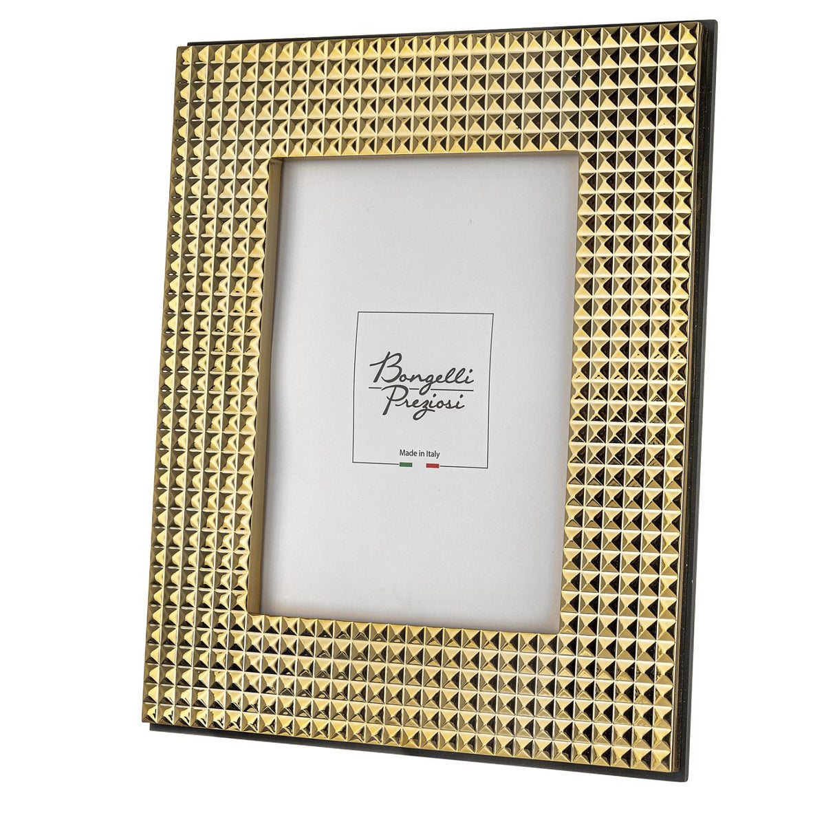 Portafoto Diamonds Bongelli Preziosi in metallo finitura oro 27x23 cm