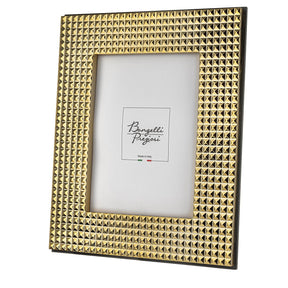 Portafoto Diamonds Bongelli Preziosi in metallo finitura oro 27x23 cm