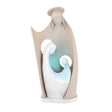 Presepe Natività Bongelli Preziosi in marmorino bianco con LED 29 cm