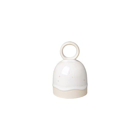 Campana Winter Glow Villeroy & Boch in porcellana con decori invernali 10 cm